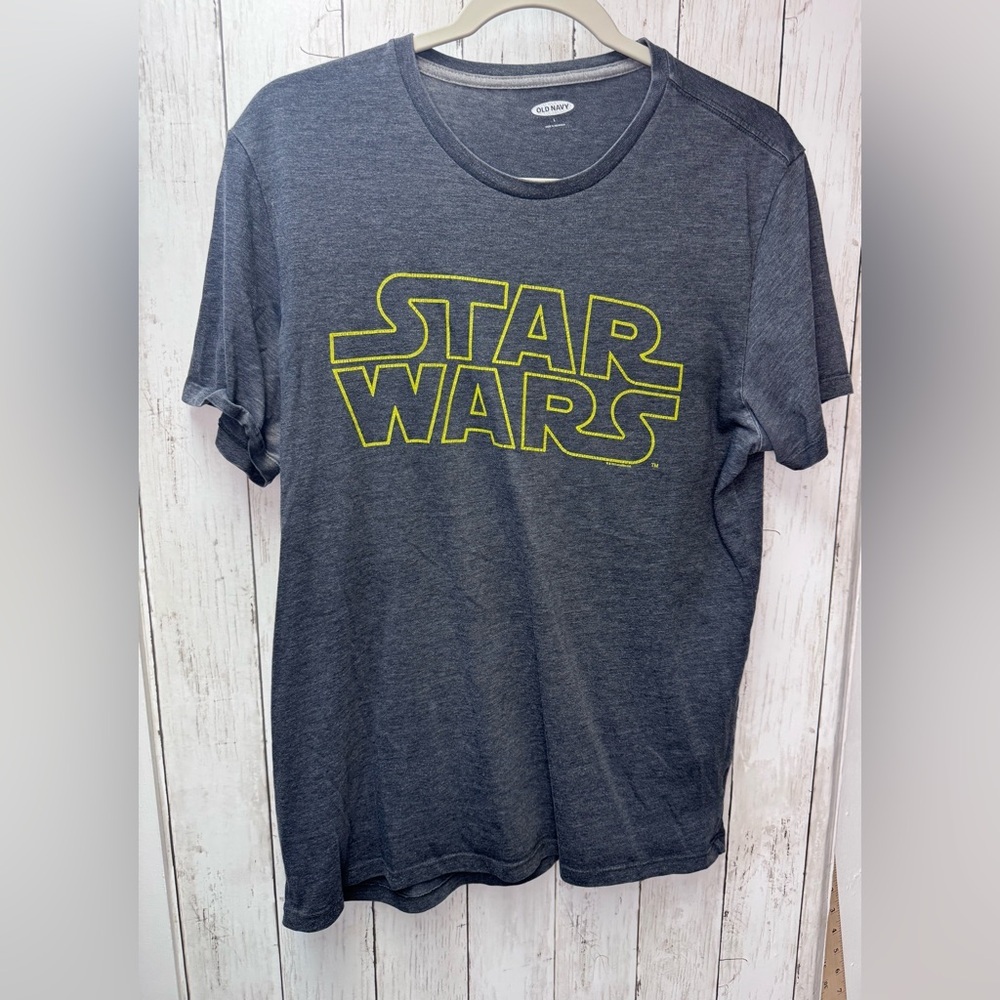 Old Navy Charcoal Gray T-Shirt Star Wars size large
